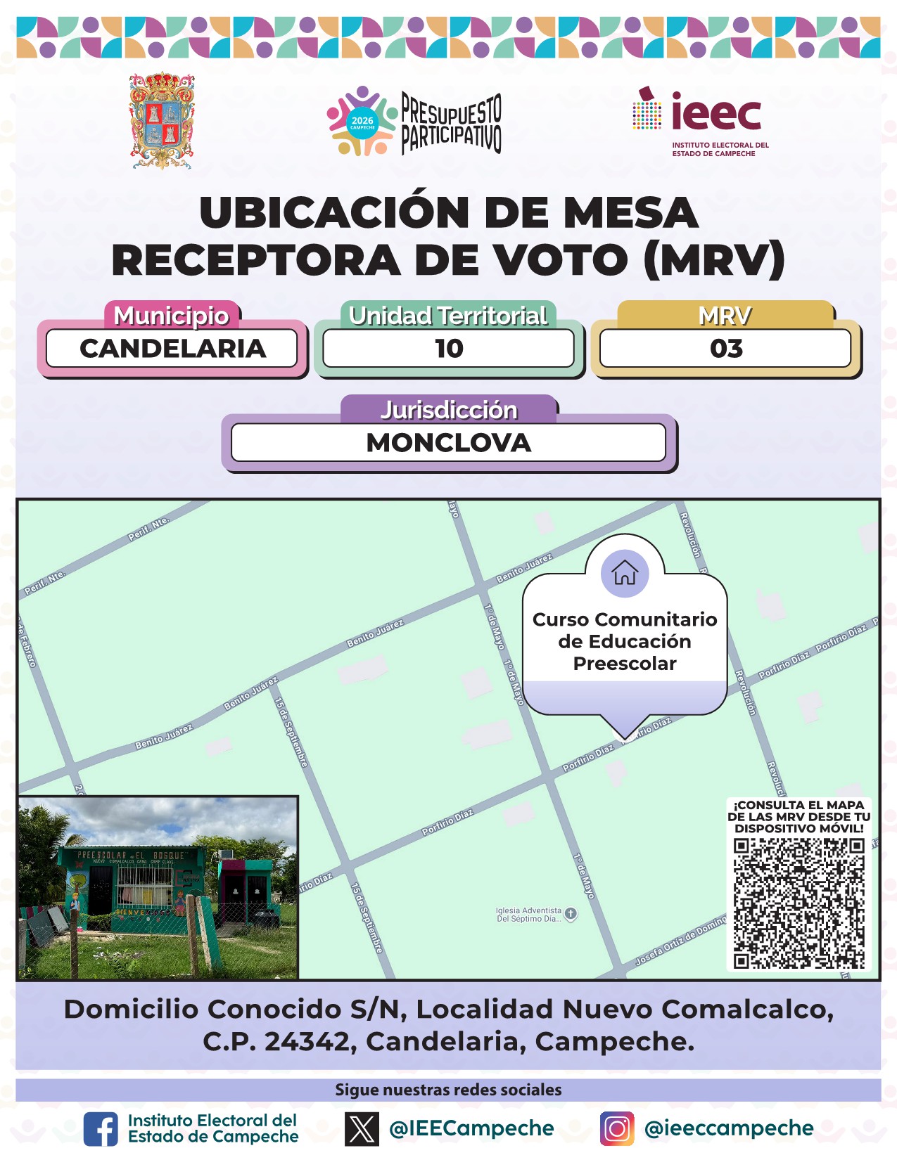 Ubicación de Mesas Candelaria 3